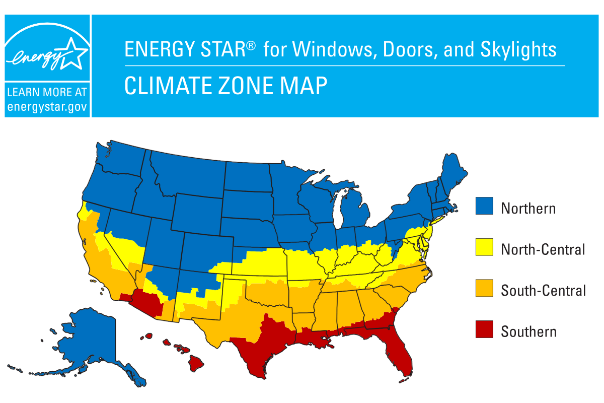 Energy Star Climate Zone Map