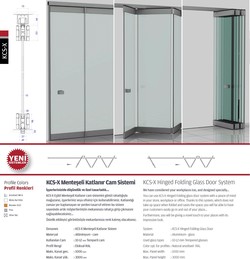 Vizyon KCS-X frameless folding glass system