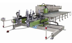 Automatic welding and cleaning line
