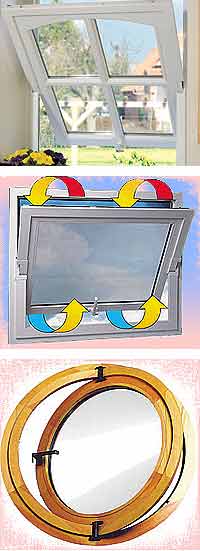 Tornado — hardware for horizontal pivot sashes.